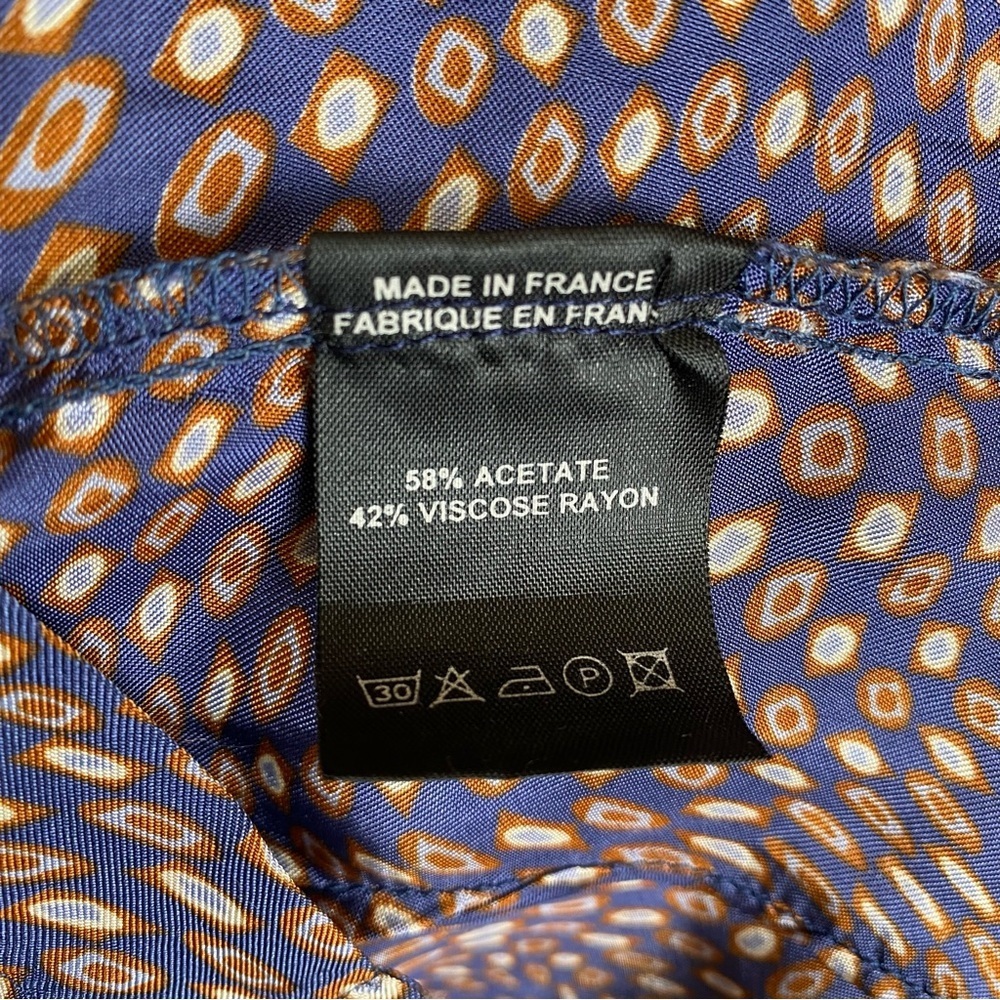 Vintage Isabel Marant Blouse Women Sz 1 US 4 Long Sleeve Abstract Print Button - Picture 16 of 16